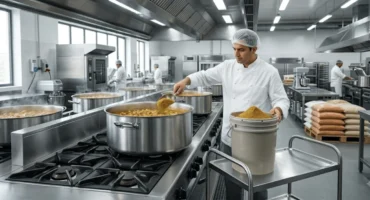 Hing for institutional kitchens and large-scale foodservice preparation