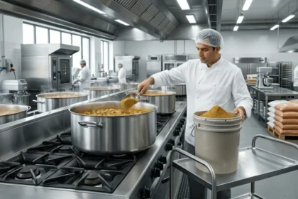 Hing for institutional kitchens and large-scale foodservice preparation